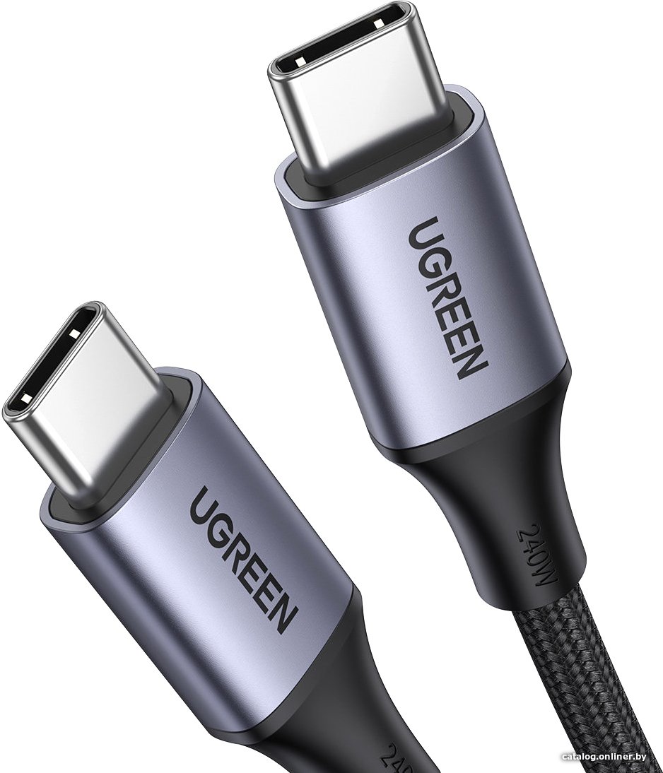 Кабель Ugreen US535 90440 USB Type-C - USB Type-C (2 м, черный)