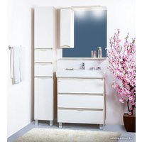  Бриклаер Шкаф с зеркалом Токио 70 L (светлая лиственница)