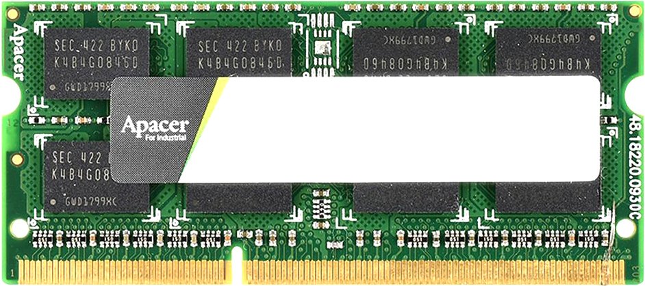 

Оперативная память Apacer 4ГБ DDR3 SODIMM 1333 МГц DS.04G2J.K9M