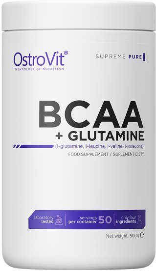 

BCAA OstroVit BCAA + Glutamine (без вкуса, 500г)