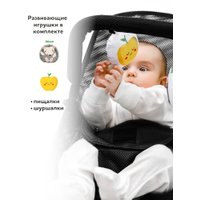 Шезлонг Amarobaby Baby Time AB21-25BT/09 (черный)