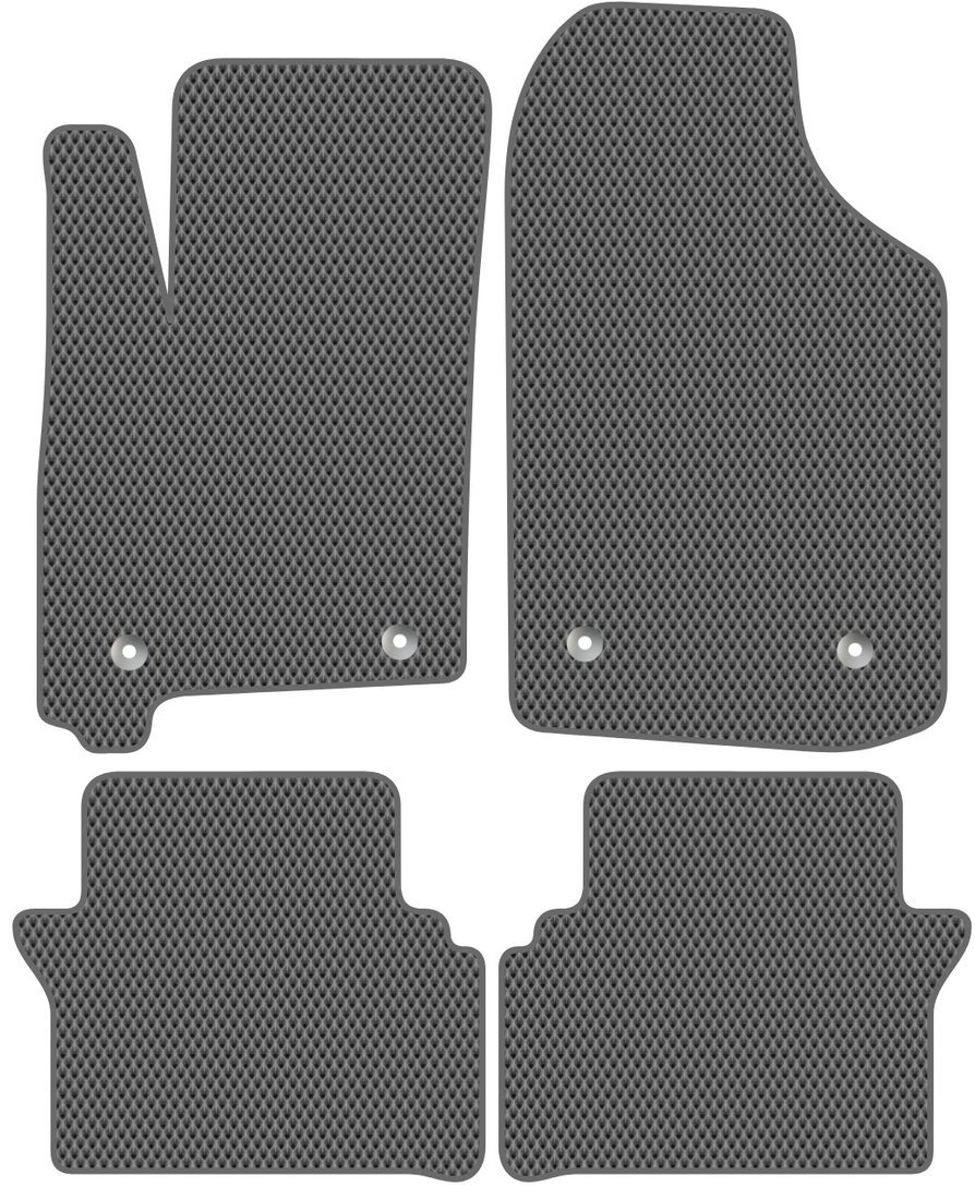 

Комплект ковриков для авто Alicosta Opel Meriva (минивэн) 2002 - 2006 (серый, ромб)