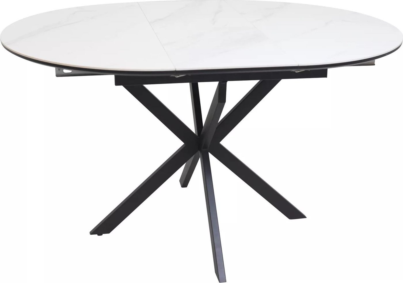 Кухонный стол Signal Gaston ceramic 100-135/100 (белый/черный)