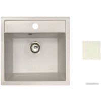 Кухонная мойка БелЭворс Rio + смеситель W74004-3 + дозатор L405H (белый)