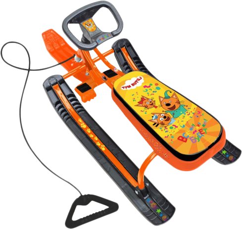 

Снегокат Nika Три кота (черный/оранжевый)