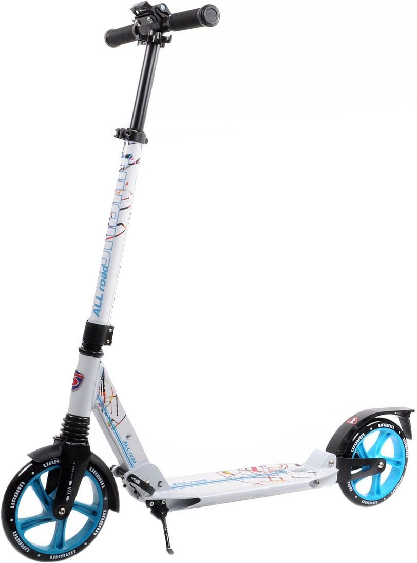 

Двухколесный подростковый самокат Slider Urban All Road (белый/синий)