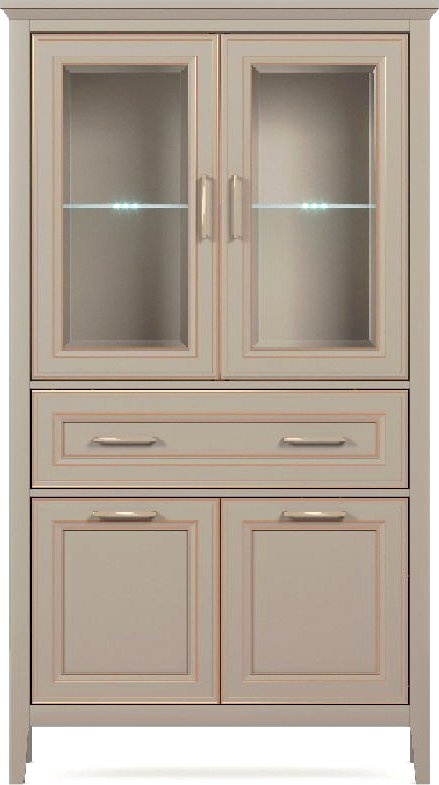 

Шкаф-витрина Black Red White Classic REG2W2D1S/170 с подсветкой (глиняный серый)