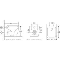 Унитаз подвесной AQUAme AQM2016PRO 48x35, смыв торнадо