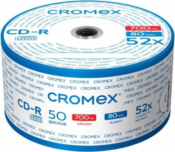 

CD-R диск Cromex 700Mb 52x 513773 (50 шт.)