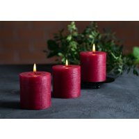 Набор свечей Мелт 75 мм (3 шт, бургундия)