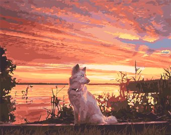 Картина по номерам Lori Вечерняя прогулка Кпн-192