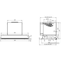 Кухонная вытяжка Elikor Sense 60П-1000 241266 (хром)