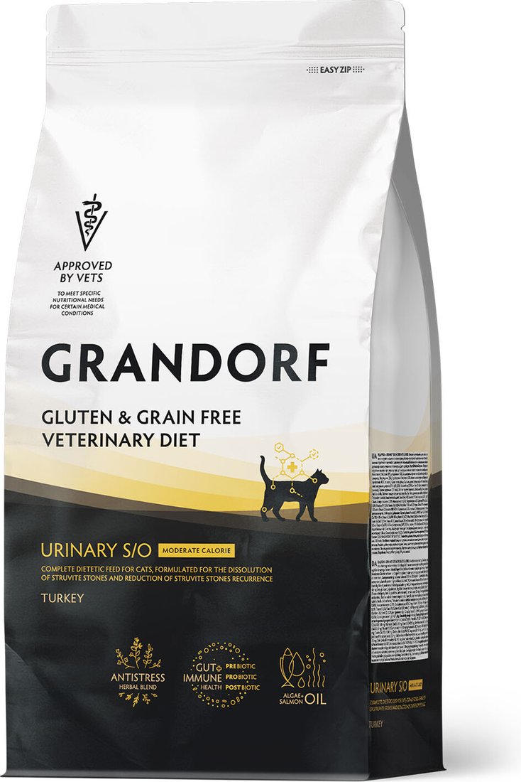 

Сухой корм для кошек Grandorf Vet Cat Urinary S/O Moderate Calorie 400 г