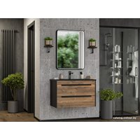 Brevita Тумба под умывальник Monsour 80 MON-09080-0102Я (черный/темное дерево)