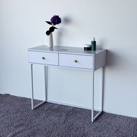 Туалетный столик без зеркала Shtabe Royal 5311 эко (белый/белый/р.золото)
