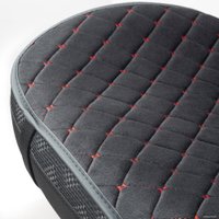 Накидка на автомобильное сидение Car Performance CUS-1012 BK/RD (алькантара, черный/красный)