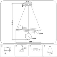 Подвесная люстра Ambrella light Comfort FL66299 WH (белый)