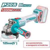Угловая шлифмашина Total TAGLI27153 (без АКБ) в Витебске