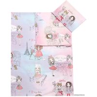 Постельное белье Amarobaby Time to Sleep Парижанка AMARO-3403-Pa (розовый/голубой)