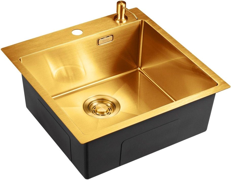 Кухонная мойка Emar EMB-117A PVD Nano Golden