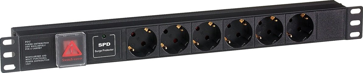 

Блок розеток ExeGate ServerPro PDU-19H607 Al-6S-C14-SW-SPD1