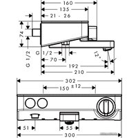 Смеситель Hansgrohe ShowerTablet Select 13151400