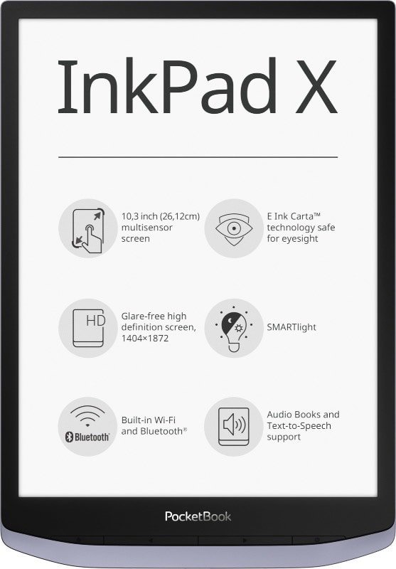 

Электронная книга PocketBook InkPad X (серый)