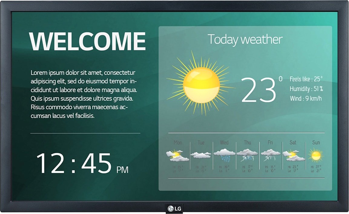

Информационная панель LG 22SM3G-B