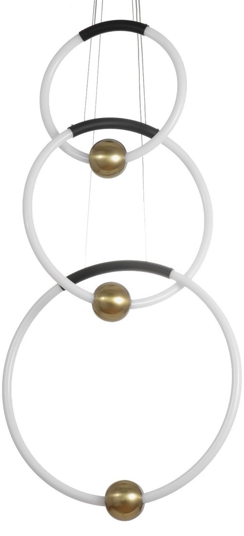 

Подвесная люстра BayerLux Кольца 9215229 (черный/золото)