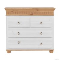 Комод ММЦ Хельсинки (белый воск/антик)