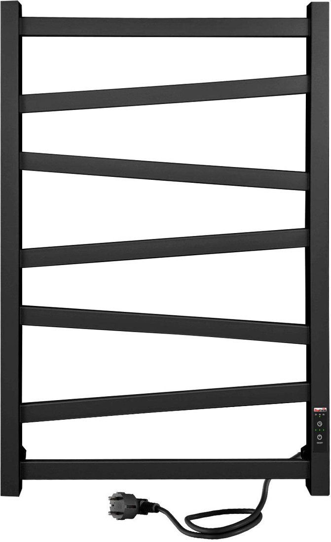 Полотенцесушитель ProHeat Quadro Diago 50х80 (терморегулятор, таймер, черный муар)
