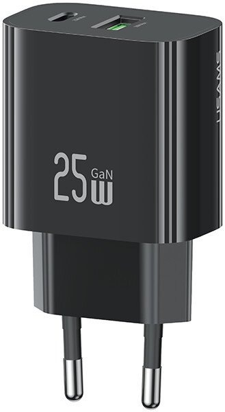 Сетевое зарядное Usams CC315 T65 25W (черный)