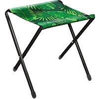 Табурет Ника Дачный ДС (тропические листья на темном)