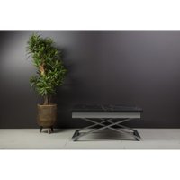 Стол-трансформер Levmar Apollo D97/S59 (черный мрамор/серебро)