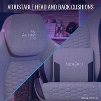 Игровое (геймерское) кресло AeroCool Crown Plus AeroWeave (серый)