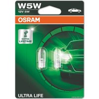 Лампа накаливания Osram Extra LifeTime W5W 2825ULT 2шт