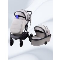 Универсальная коляска Chiccolino Gold (3 в 1, светло-серый)