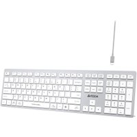Клавиатура A4Tech Fstyler FBX50C (серебристый/белый)