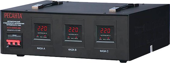 

Стабилизатор напряжения Ресанта АСН-4500/3-ЭМ