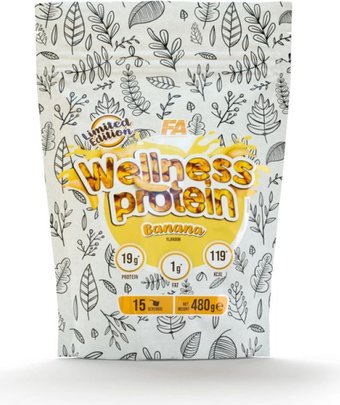 Протеин сывороточный (концентрат) FA Engineered Nutrition Wellness Protein (480 г, банан)