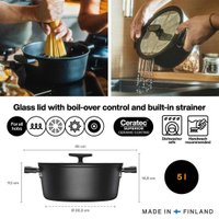 Кастрюля Fiskars Hard Face 1075527