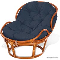 Кресло Мир Ротанга Papasan mini 23/03 (миндаль/синий)