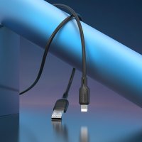 Кабель Borofone BX113 USB Type-A - Lightning (1 м, черный)