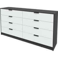 Комод Интерлиния Концепт КТ-К197 (белый платинум/антрацит)