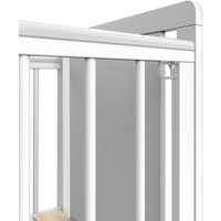 Классическая детская кроватка Indigo Classic колесо-качалка (белая аляска)