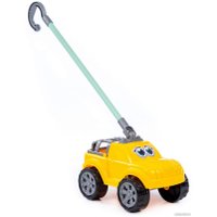 Игрушка-каталка Полесье Боби с ручкой 75007 (жёлтый)