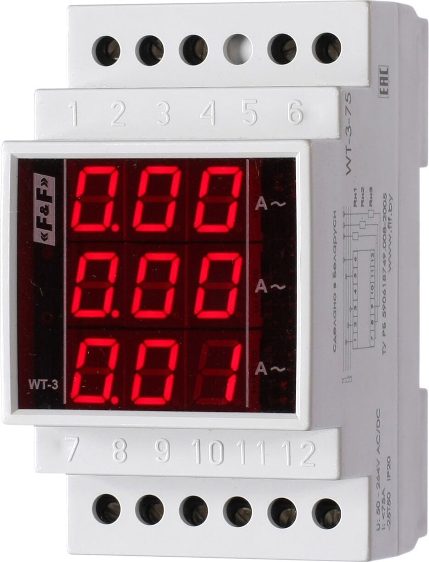 

Реле тока Евроавтоматика F&F WT-3 EA04.008.006