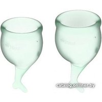 Менструальная чаша Satisfyer Feel Secure (салатовый)