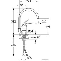 Смеситель Grohe Euroeco 32752000