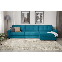 Угловой диван Mio Tesoro Манчестер 292 1.5ек-1.5ек-1.5пф (1102 аквамарин)